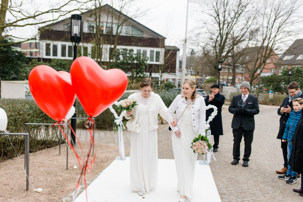 Hochzeit im Standesamt Wandsbek und Ohlendorffsche Villa in Volksdorf